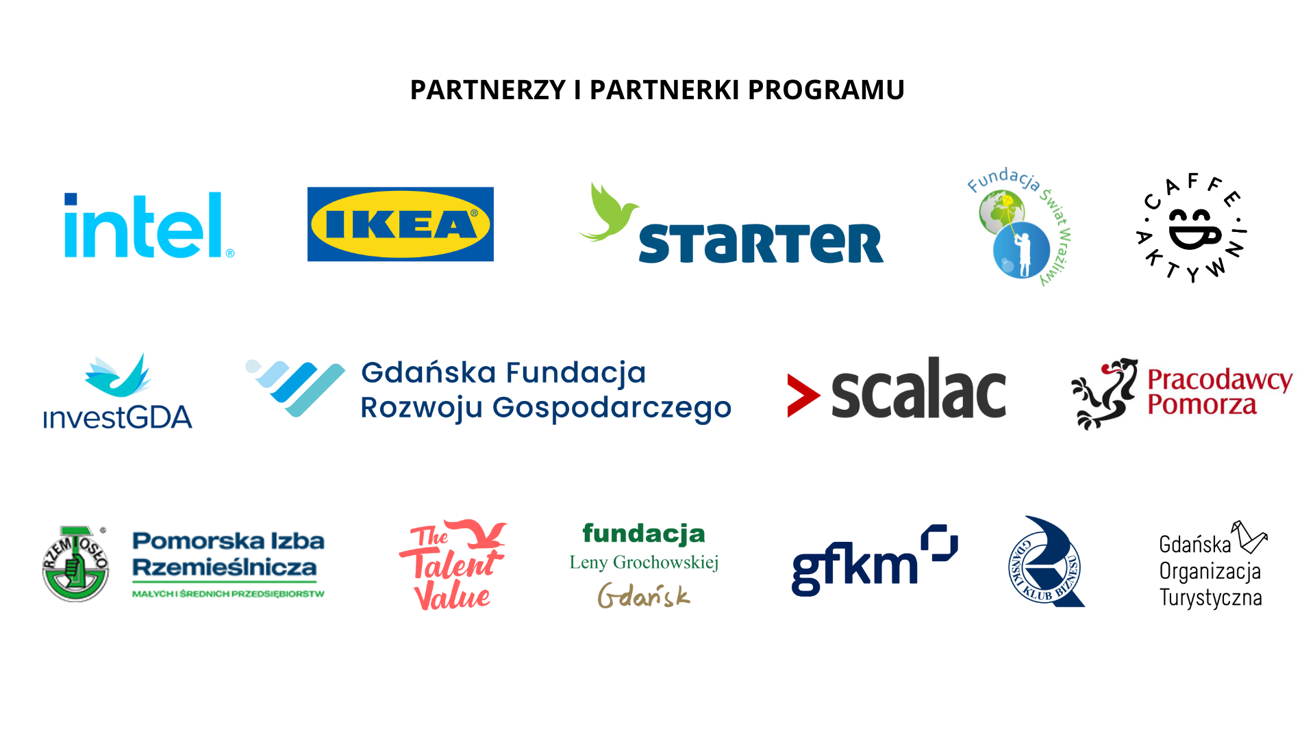 partnerzy programu logotypy